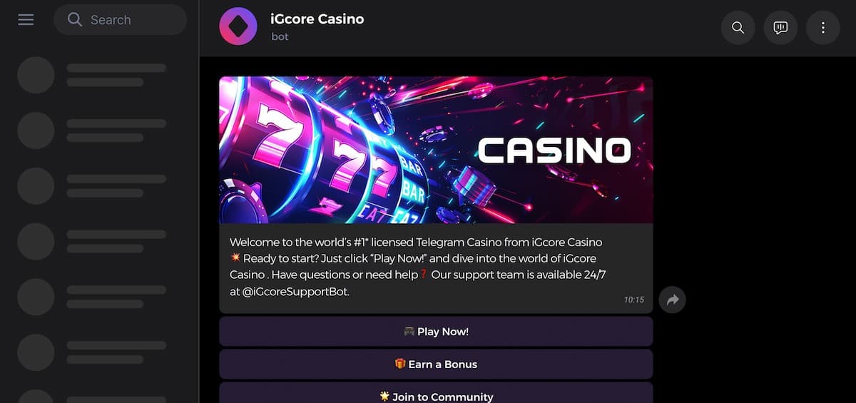 Telegram Casino Provider